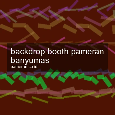 Backdrop Booth Pameran Banyumas