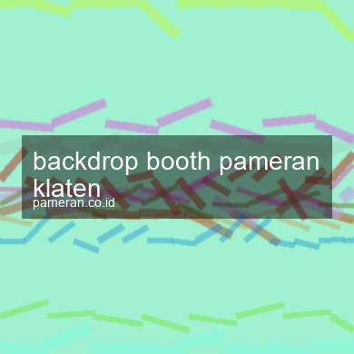 Backdrop Booth Pameran Klaten