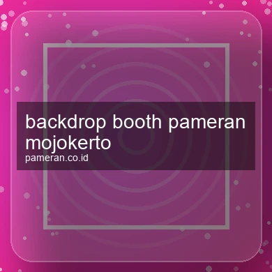 Backdrop Booth Pameran Mojokerto