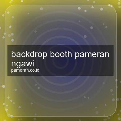 Backdrop Booth Pameran Ngawi