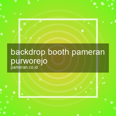 Backdrop Booth Pameran Purworejo