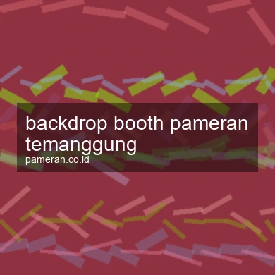 Backdrop Booth Pameran Temanggung