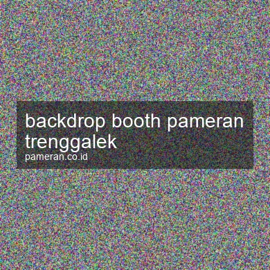 Backdrop Booth Pameran Trenggalek