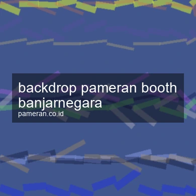 Backdrop Pameran Booth Banjarnegara