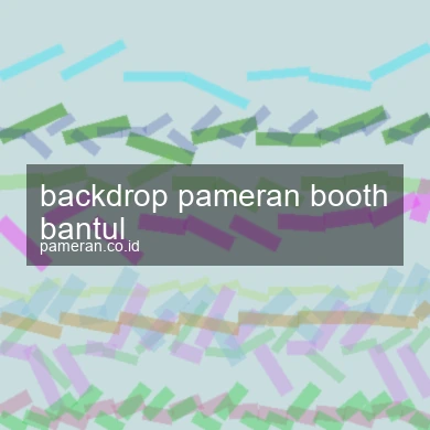 Backdrop Pameran Booth Bantul