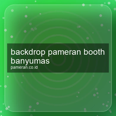 Backdrop Pameran Booth Banyumas