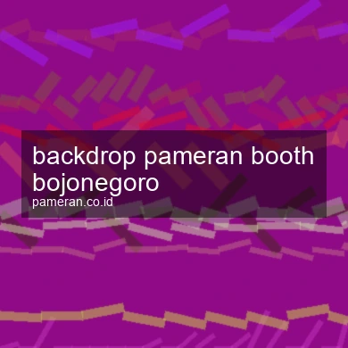 Backdrop Pameran Booth Bojonegoro