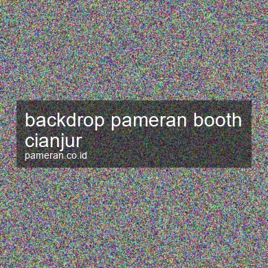 Backdrop Pameran Booth Cianjur