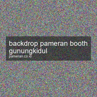 Backdrop Pameran Booth Gunungkidul