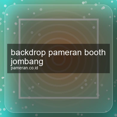 Backdrop Pameran Booth Jombang