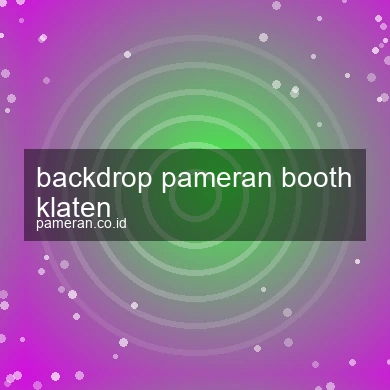 Backdrop Pameran Booth Klaten