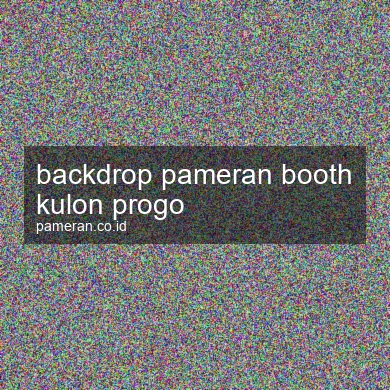 Backdrop Pameran Booth Kulon Progo