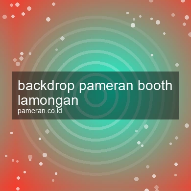 Backdrop Pameran Booth Lamongan