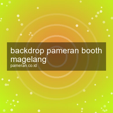 Backdrop Pameran Booth Magelang