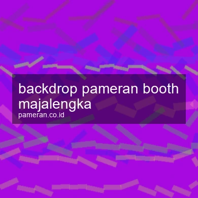 Backdrop Pameran Booth Majalengka