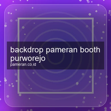 Backdrop Pameran Booth Purworejo