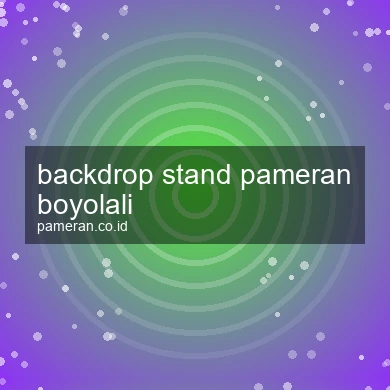 Backdrop Stand Pameran Boyolali