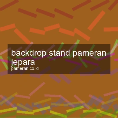 Backdrop Stand Pameran Jepara