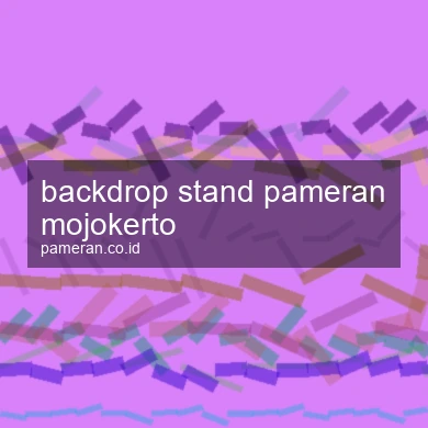 Backdrop Stand Pameran Mojokerto