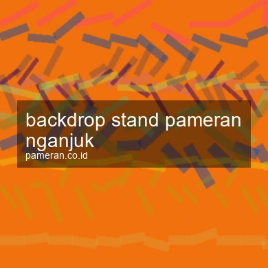 Backdrop Stand Pameran Nganjuk
