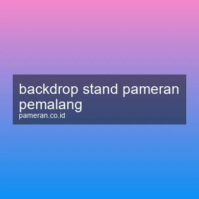Backdrop Stand Pameran Pemalang