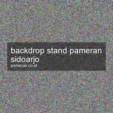 Backdrop Stand Pameran Sidoarjo
