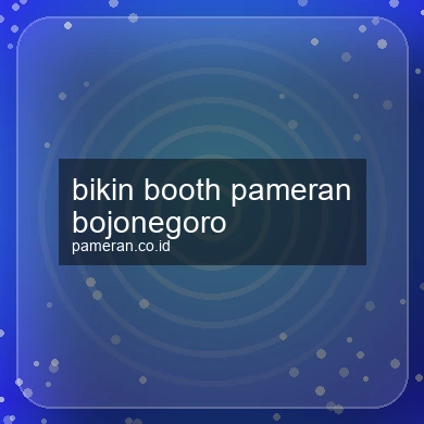 Bikin Booth Pameran Bojonegoro