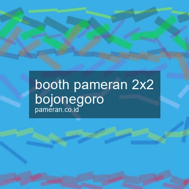 Booth Pameran 2x2 Bojonegoro
