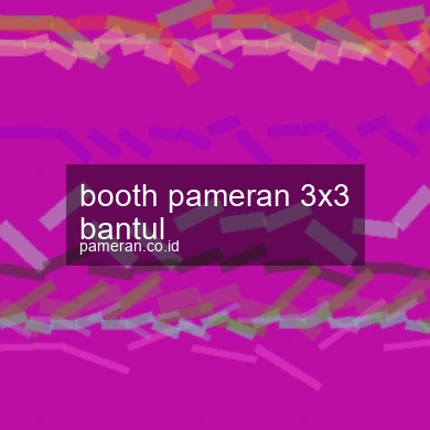 Booth Pameran 3x3 Bantul