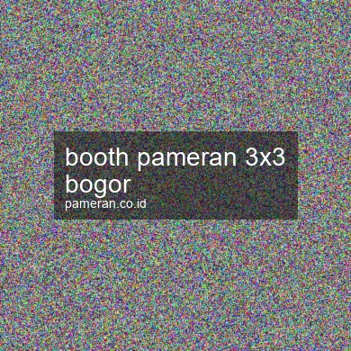 Booth Pameran 3x3 Bogor