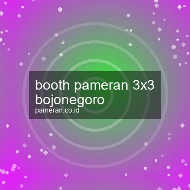 Booth Pameran 3x3 Bojonegoro