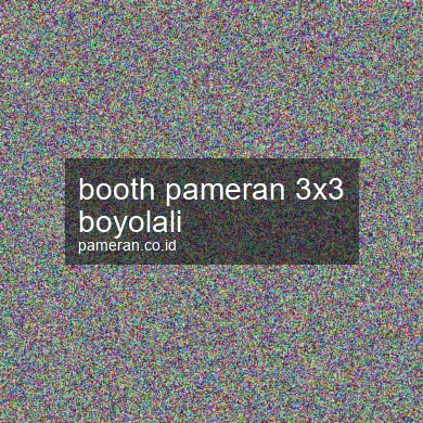 Booth Pameran 3x3 Boyolali