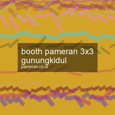 Booth Pameran 3x3 Gunungkidul