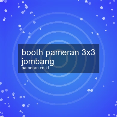 Booth Pameran 3x3 Jombang