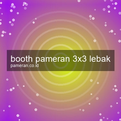 Booth Pameran 3x3 Lebak