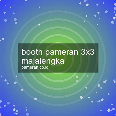 Booth Pameran 3x3 Majalengka