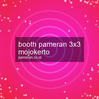 Booth Pameran 3x3 Mojokerto