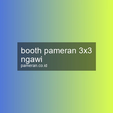Booth Pameran 3x3 Ngawi