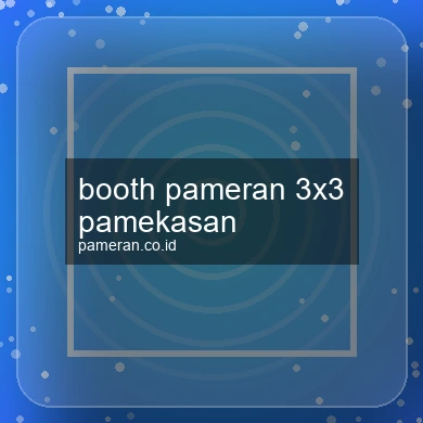 Booth Pameran 3x3 Pamekasan