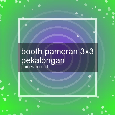 Booth Pameran 3x3 Pekalongan