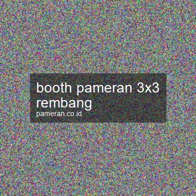 Booth Pameran 3x3 Rembang