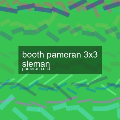 Booth Pameran 3x3 Sleman