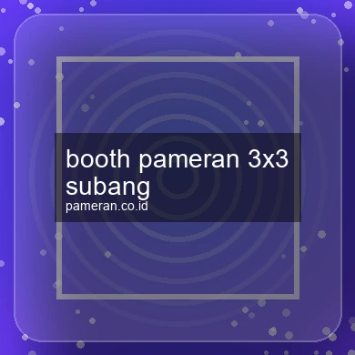 Booth Pameran 3x3 Subang
