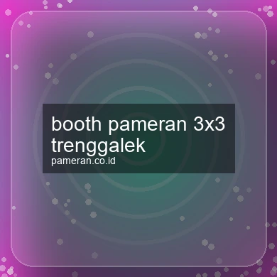 Booth Pameran 3x3 Trenggalek