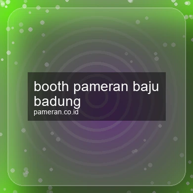 Booth Pameran Baju Badung