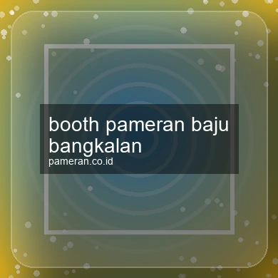 Booth Pameran Baju Bangkalan