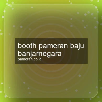 Booth Pameran Baju Banjarnegara