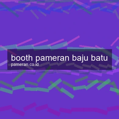 Booth Pameran Baju Batu
