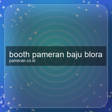 Booth Pameran Baju Blora