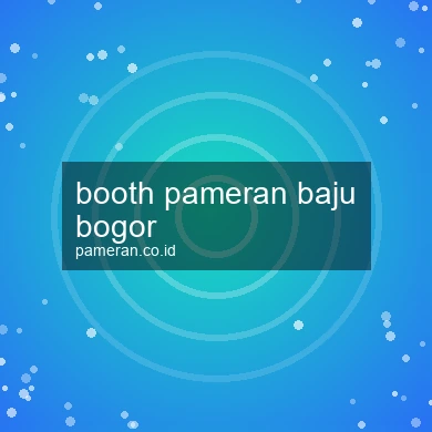 Booth Pameran Baju Bogor